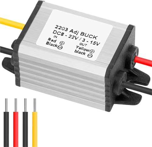 Régulateur de tension step down | Module abaisseur DC 24V à 12V 3A anti-surchauffe pour batterie