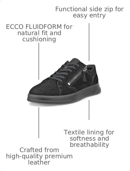 Image of ECCO Move Zip Lace Sneaker | Walking Shoes