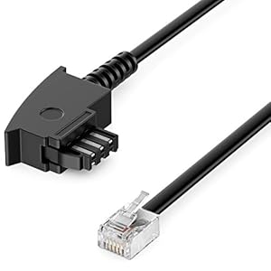 deleyCON MK6740 40m Telefonkabel Schwarz