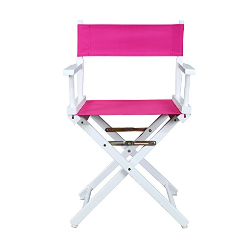 Casual Home 200-01/021-30 Director Chair 18" - Classic Height Whiteframe/Magenta Canvas #TOP1