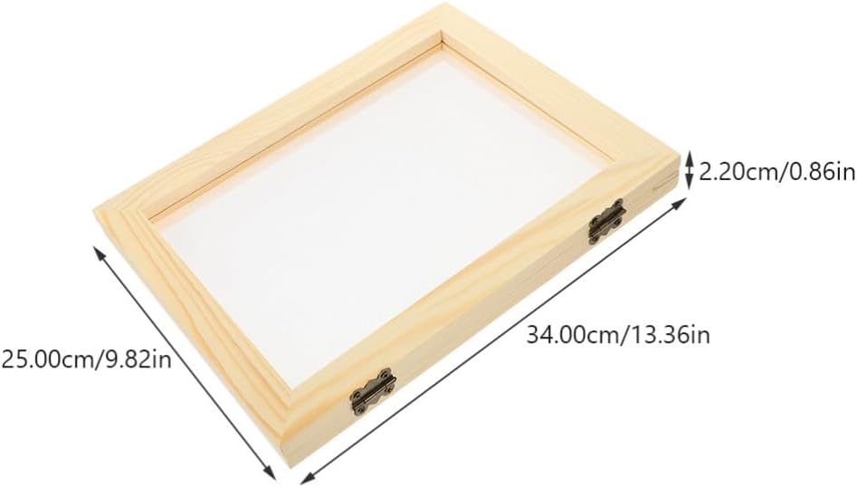 2pcs Wooden Paper Making Screen Mold Frame for DIY Crafts