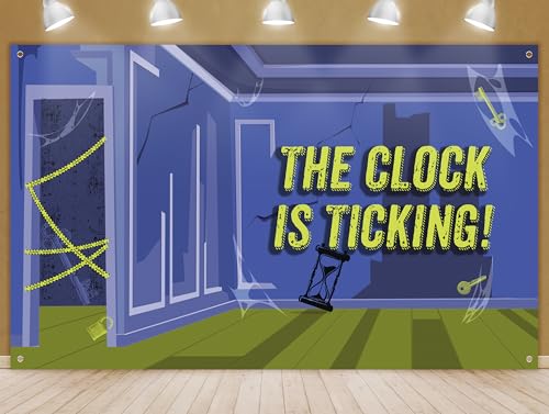 Escape Room Themed Backdrop for Parties – Fun Escape Room