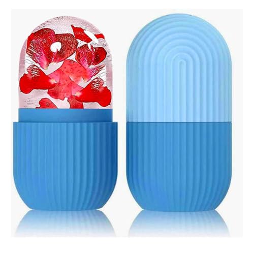 Image of ESZAZX Ice Roller for Face Massager | Cooling Facial Roller for Men & Women | Reduces Puffiness, Dark Circles & Swelling | Reusable, Durable Tool for Glowing Skin (Blue)