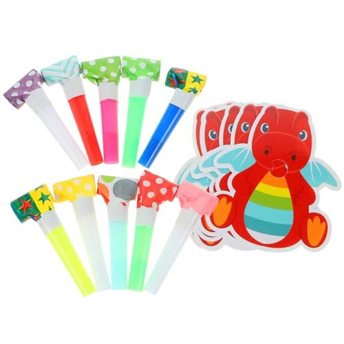 Yardwe 20piezas Silbato De Dinosaurio Divertido Para Eventos Deportivos Fiestas De Año y Partidos Matraca De Adultos