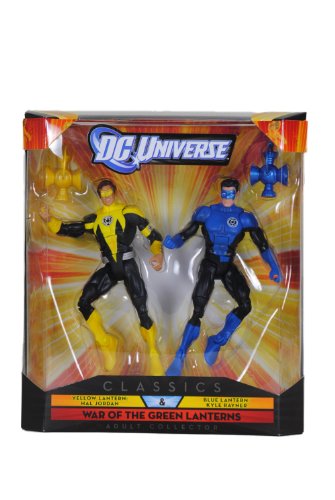 Dc Universe Collector Classics - Yellow Lantern Hal Jordan & Blue Lantern Kyle Rayner Figures #TOP2