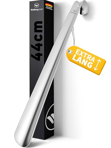 Walking Line® Premium Schuhlöffel Lang 44cm [EXTRA STABIL] aus Gebürstetem Edelstahl – Schuhanzieher Lang, Schuhlöffel Metall Lang, Shoe Horn, Schuhanzieher Lang Metall, Langer Schuhlöffel, Shoehorn., 7.99 €