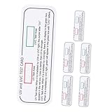 HOUDERCO 6 Piezas Tarjetas De Prueba De Intensidad Uv Tarjetas De Medición De Luz Ultravioleta Para Detección De Radiación Ultravioleta De Intensidad De Lámpara Uv