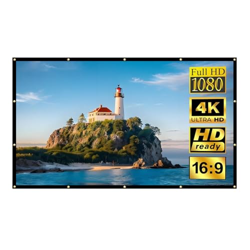 Pantalla manual portátil plegable para proyector 250in 16:9