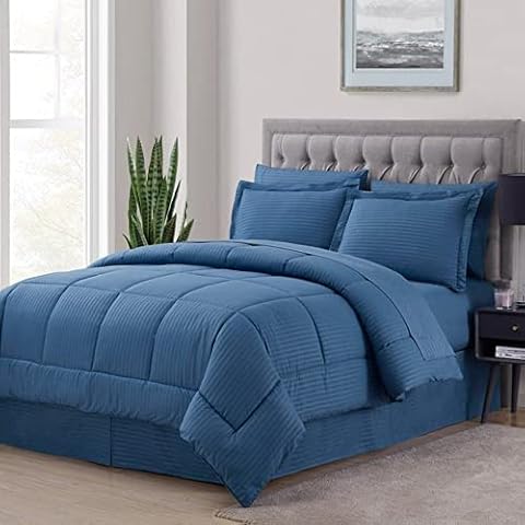 HNU 8 Piece King Comforter Set Cover