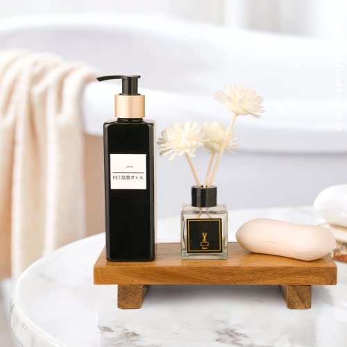 Debetool SD-02 Acacia Wood Riser Soap Tray,Wood Pedestal Soap Dish For Kitchen Counter Sink Stand,Natural Acacia Wooden Pedestal Tray For Bathroom Soap And Kitchen Soap Bottles,Plant thumb #5