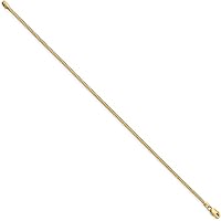 Vista 2 de IceCarats Pulsera de cadena Franco de oro amarillo de 14 quilates de 0.039 in