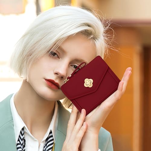 BIAOTIE Small Wallet for Women Leather Bifold Pocket Wallet RFID Blocking Credit Card Holder Cute Purse with Zipper Coin Pocket - Image 7