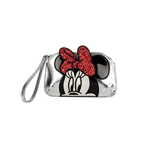 Minnie Mouse sac de toilette argenté pochette maquillage Disney Danielle Nicole femme