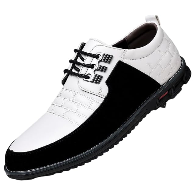 Mens Dress Shoes Fashion Casual Business Oxford Lace-up Walk Loafers Flats Shoes for Male Business Work Office Dress