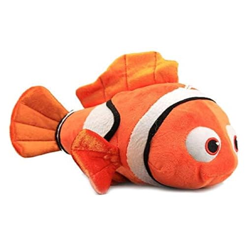 Image of HUG 'n' FEEL SOFT TOYS - Orange Clown Fish 25cm Plush Toy | Nemo Style Soft Toy for Kids, Girls & Boys | Ultra Soft, Huggable, Cuddly Stuffed Animal | Birthday & Gift for Valentine's Day