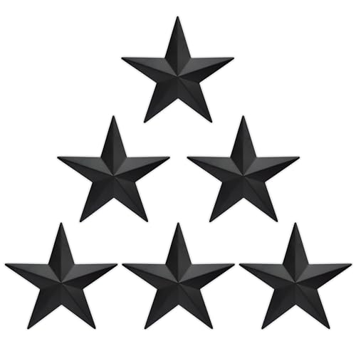 Coozzyhuor6metalbarnstarwalldecortexasstarsartrusticvintagewesterncountryfarmhousehomeindoororoutdoordecorationsetof6black Urban Country Home Decor Coozzyhuor 6 metal barn star wall decortexas stars art rustic vintage western country farmhouse home indoor or outdoor decorationset of 6black urban country home decor