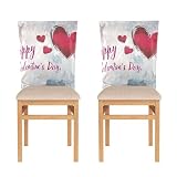 Facile à installer : les housses de chaise mesurent 50 x 59,9 cm, les housses de chaise s'adaptent à la plupart des chaises.
