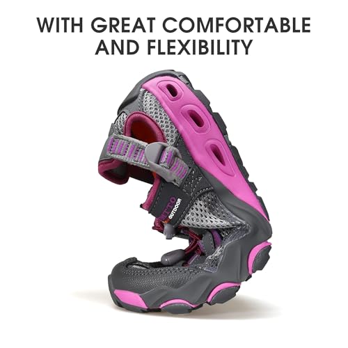 Image of HUMTTO Women's Amphibious Water Shoes - Closed Toe Hiking Sandals Summer Outdoor Water Sandal Non-Slip River Shoes Quick Drying Aqua Shoe