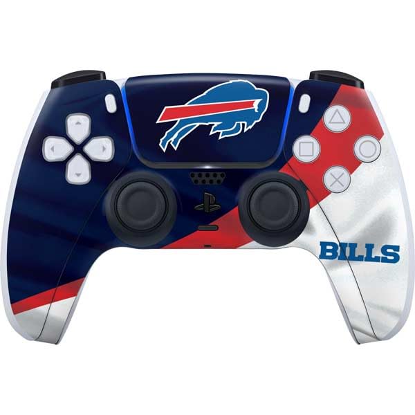 Skinit Decal Gaming Skin Compatible with PS5 Controller - Officially Licensed NFL Buffalo Bills Design