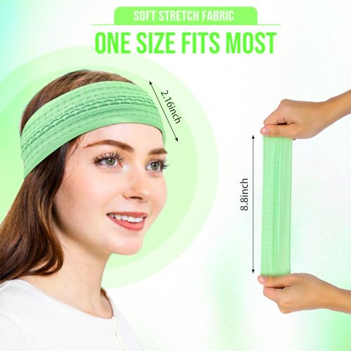 Image of Workout Headbands Non Slip Headband Sport Headbands Sweatbands Elastic Sport Hair Bands for Sports Travel Indoor Fitness Gym