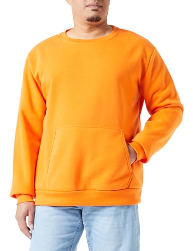 Sweat tricot homme orange Colina col rond XXL pour ne plus choisir entre style et confort