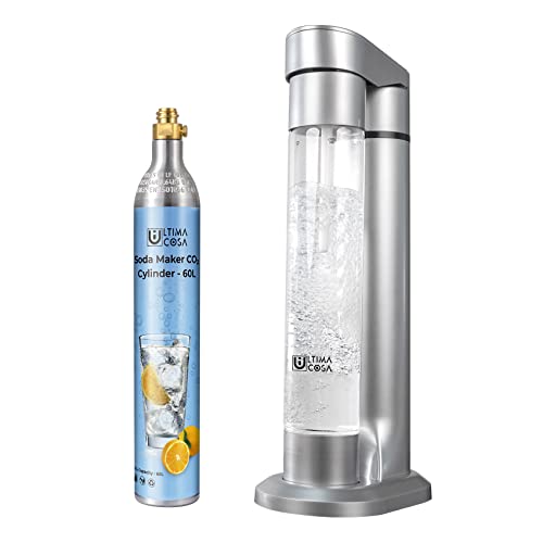 image for Ultima Cosa Sparkling Water Soda Maker with CO2 Cylinder - Home Fizzy 
