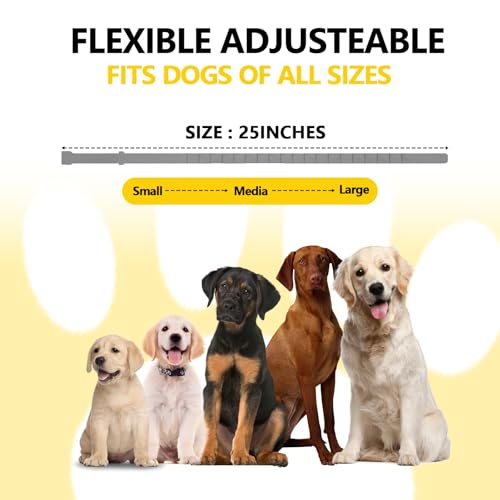 Image of 5 Pack Calming Collar for Dogs, Dog Pheromone Calm Collars Relief Anxiety Stress Separation Lasts 60 Days Relieve Bad Behavior, 25 in Size for All Small Medium and Large Dog (Gray)