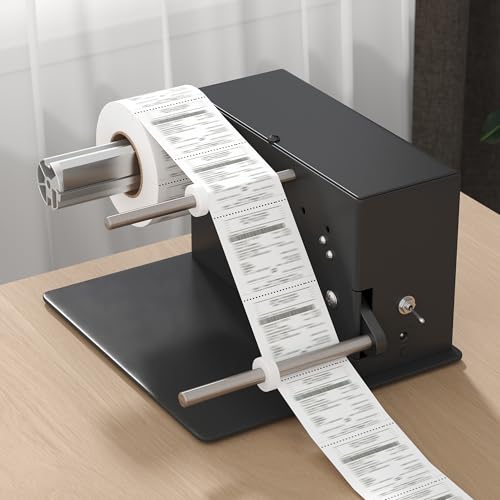 YAGEANNL Automatic Label Rewinder Machine R3 180mm Rewind Diameter Label Rewinder Two-Way Rewinding Label Roller Rewinder Machine Automatic Synchronize Rewinding with Printer