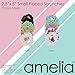 Amelia Beauty, Medium Pastel Mix Ribbed Jersey Scrunchies, 2.5in Diameter, Gentle on Hair, Strong Hold, No Snag, No Dents or Creases. 10 Pack