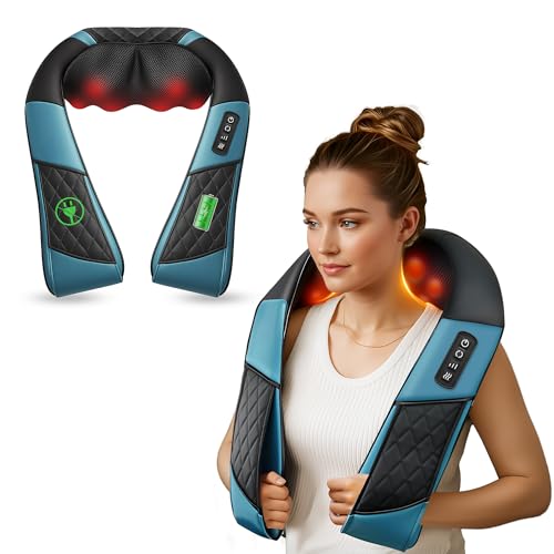 COMFIER Kabelloses Nackenmassagegerät mit Shiatsu & Wärme,3D Deep Massage, entlastet Nacken, Rücken, Lendenwirbelsäule,Geschenke für Frauen, Männer COMFIER Kabelloses Nackenmassagegerät mit Shiatsu & Wärme,3D Deep Massage, entlastet Nacken, Rücken, Lendenwirbelsäule,Geschenke für Frauen, Männer