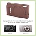 kinokoo Case for Canon IXUS 285 HS, Soft Silicone Protection Cover Fit for Canon IXUS 285 HS/IXUS 285 HS A Camera with Detachable Lens Cap, Anti-Slip&Scratch-Resistant, Easy to Carry - Brown
