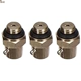 BricoLoco.com Llave de purga para radiador con válvula de salida orientable. ¡¡¡ PACK 3 uds. !!! Purgador radiador con tornillo de apertura y cierre. Rosca macho 3/8”. (3)