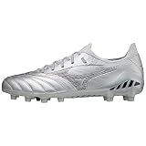 Flexibilidad y resistencia. Mizuno Morelia Neo III Beta Elite, Botas de fútbol Unisex Adulto, Silver/Black/CoolGray3C, 40 EU