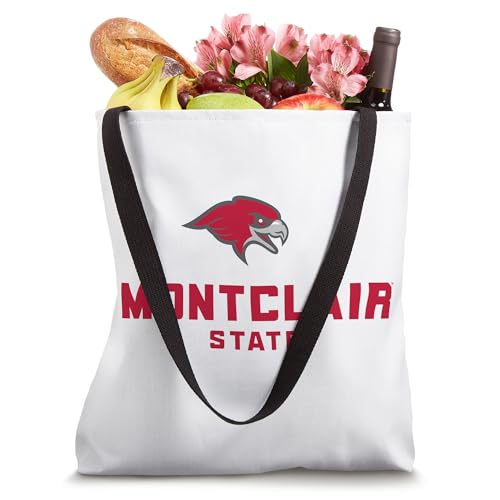 Montclair State University Red Hawks Stacked Logo Tote Bag miniatura 4