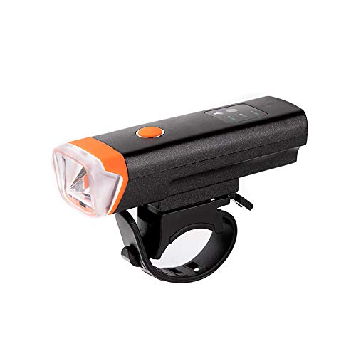 Luci Mountain Bike Bambini Bilanciano I Fari Anti-glare Notte A Cavallo Di Torce Luminose Studente Luci Anti Pioggia. Faro smart car (arancione) + fanale posteriore ricaricabile