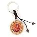 Christian Orthodox Greek Religious Keyring Keychain with Wood Icon of Virgin Mary