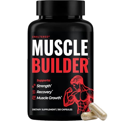 UNALTERED Anabolic Muscle Builder for Men - Growth, Size, Strength - Natural Muscle Building Supplement & Energy Booster - Tribulus Terrestris, Ginseng, Vitamin D3, Ashwagandha - 150 Capsules