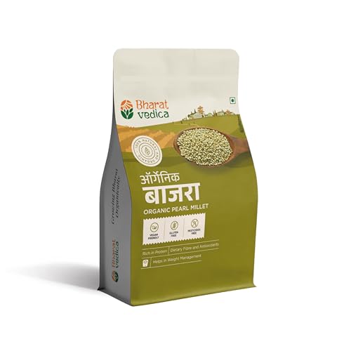 Image of Bharat Vedica Bajra Millet 500gm | Organic Pearl Millet | 100% Natural & Gluten Free | Rich in Fibre & Protein