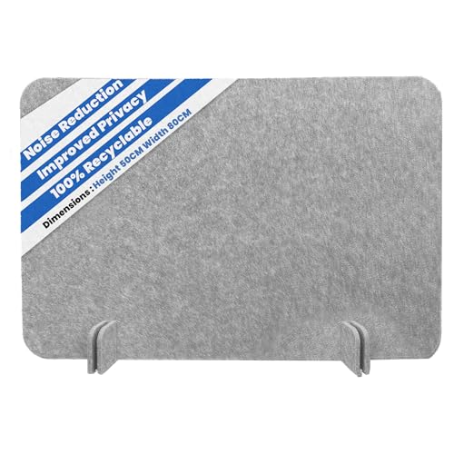ReFind Desk Divider – Acoustic Panel & Privacy Screen, Free-Standing Desk Organizer for Office,...