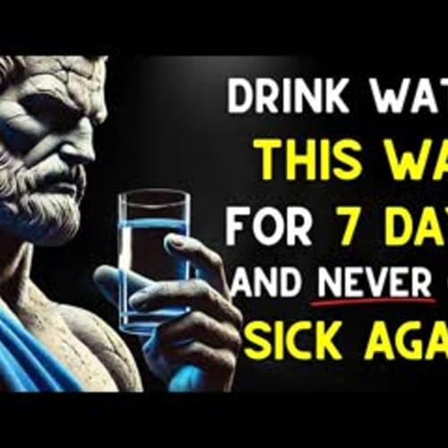 99% of People DO NOT KNOW the Right Way to Drink Water - Stoic Wisdom