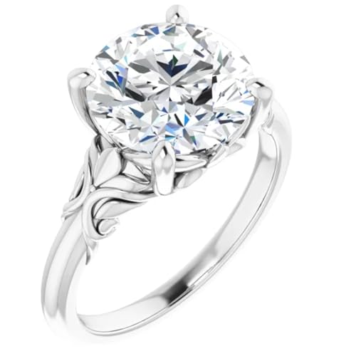 3 Ct. Solitaire Style Round Lab Diamond Engagement Ring