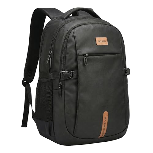Image of Half Moon Laptop Backpack 15.6 inch Shock-Resistant Compartment 7-Pocket Organized Design Water-Resistant 45L Travel Daypack with Y2K Zippers for Work Casual College