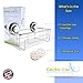 Gecko-Loc Large Deep suction cup wall mount bathroom shower caddy - shampoo storage basket shelf organizer caddie bath shelves - Silver