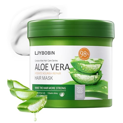 LJYBoBin Aloe Vera Hair Mask for Dry & Damaged Hair 500g