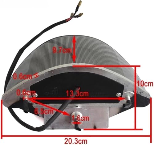 Luz trasera para motocicleta BMW F650 ST con freno de 12V y reflector integrado 2