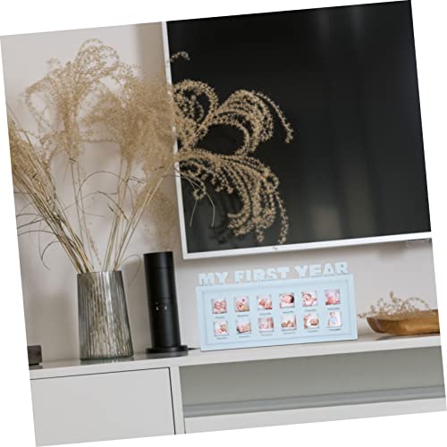 Kombiuda 3Pcs Handprint Mud Photo Frame Ornament Picture Frame Ornament Frames Collage Picture Frames Baby First Year Keepsake Photo Frame Baby Picture Frame Baby First Year Frame Letter #TOP5