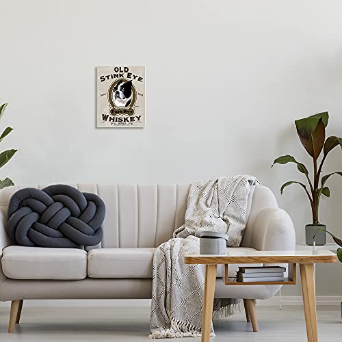 Image of Stupell Industries 'Old Stink Eye Whiskey Vintage Pet Dog'| Wall Plaque Art