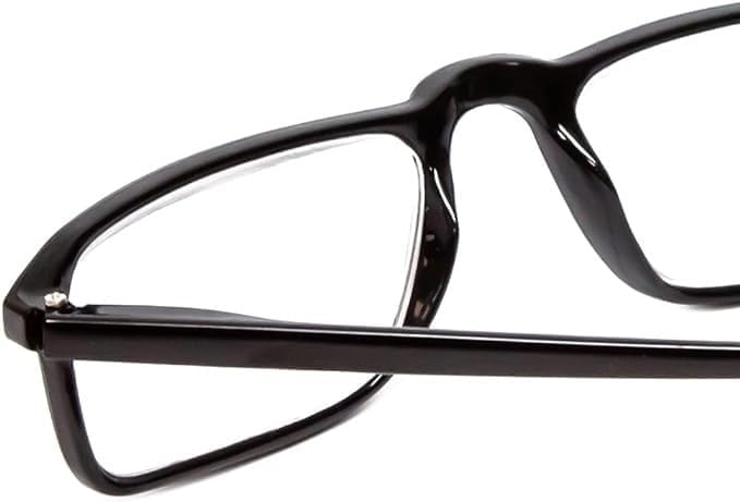 Calabria 616 Designer Rectangular Reading Glasses Mens Womens Stylish Trendy Readers Durable Modern Eyeglasses Spring Hinged