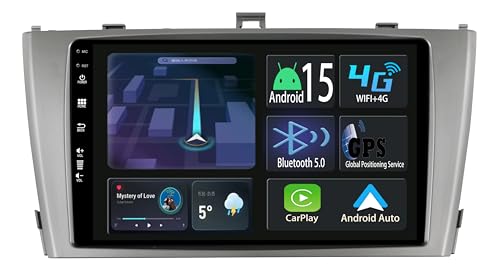 Autoradio Android 15 pour Toyota Avensis 2009-2015 avec écran 9 pouces