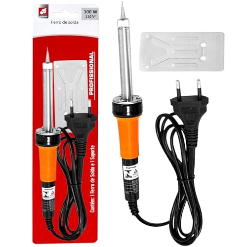Ferro De Solda Barcelona Profissional Com Suporte Soldagem De Estanho 100Watts 110/127Volts